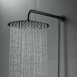 8" SS Slim Round Rain Shower(P) Matt Bla